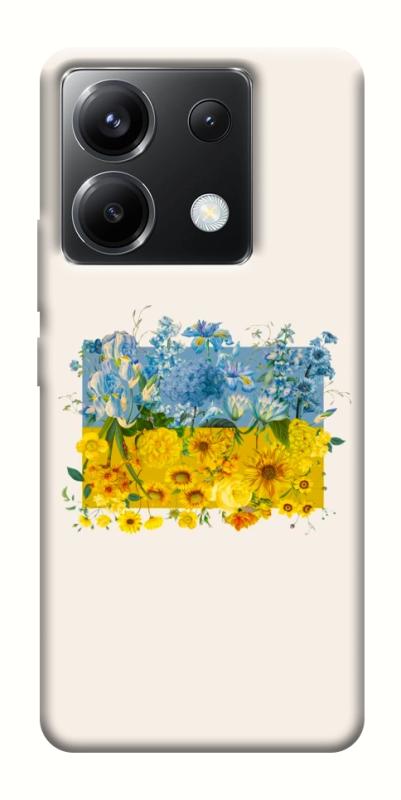 Чохол itsPrint Flower flag для Xiaomi Poco X6, love ukraine, купити оптом з доставкою