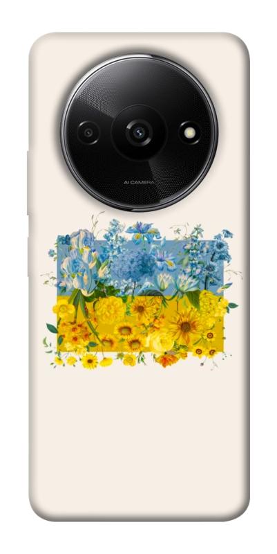 Чохол itsPrint Flower flag для Xiaomi Redmi A3, love ukraine, купити оптом з доставкою