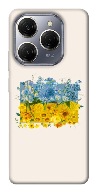 Чохол itsPrint Flower flag для TECNO Spark 20 Pro, love ukraine, купити оптом з доставкою