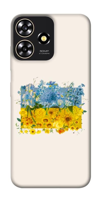 Чохол itsPrint Flower flag для ZTE Blade A73 4G, love ukraine, купити оптом з доставкою