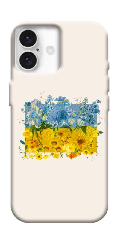 Чохол itsPrint Flower flag для Apple iPhone 16 Plus (6.7"), love ukraine, купити оптом з доставкою