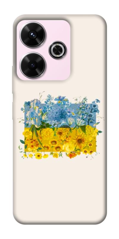 Чохол itsPrint Flower flag для Xiaomi Redmi 13 4G / Poco M6 4G, love ukraine, купити оптом з доставкою