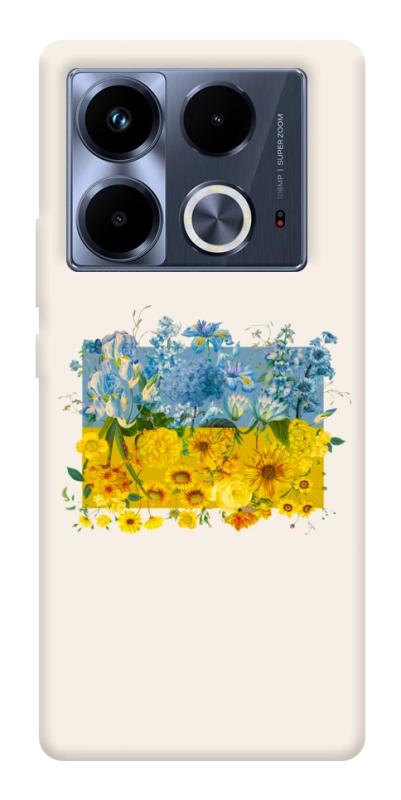Чохол itsPrint Flower flag для Infinix Note 40 4G, love ukraine, купити оптом з доставкою