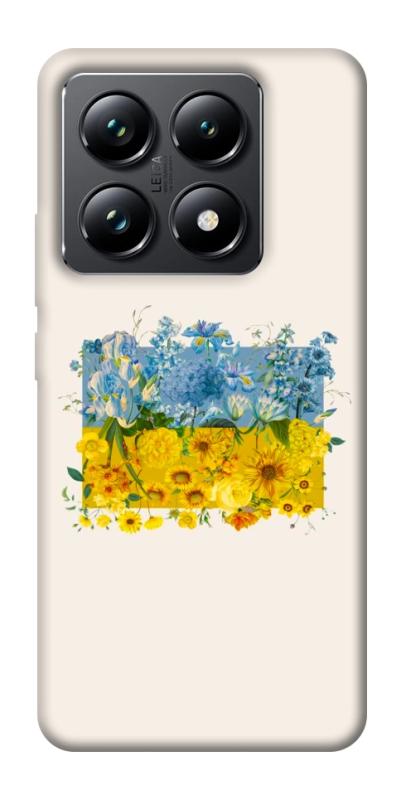 Чохол itsPrint Flower flag для Xiaomi 14T Pro, love ukraine, купити оптом з доставкою