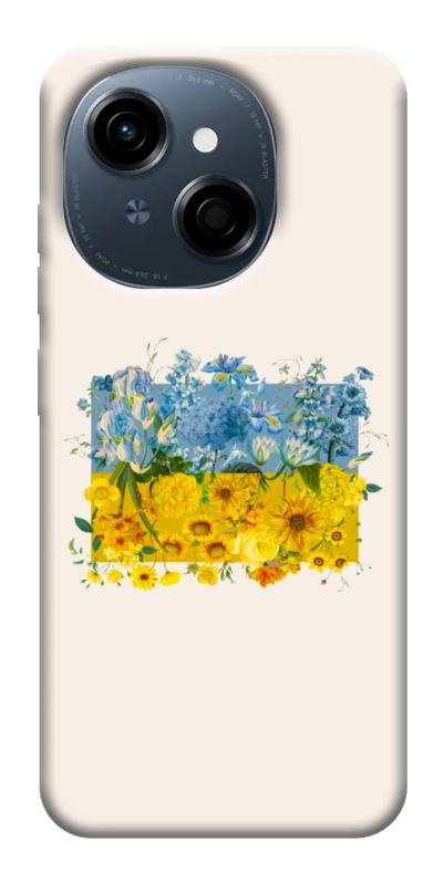 Чохол itsPrint Flower flag для TECNO Spark Go 1, love ukraine, купити оптом з доставкою
