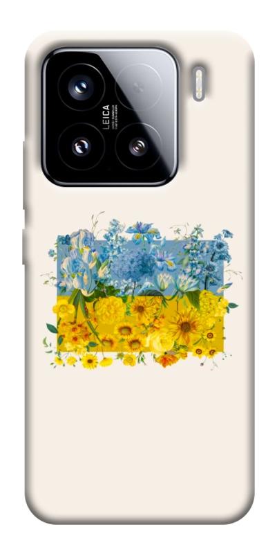 Чохол itsPrint Flower flag для Xiaomi 15, love ukraine, купити оптом з доставкою