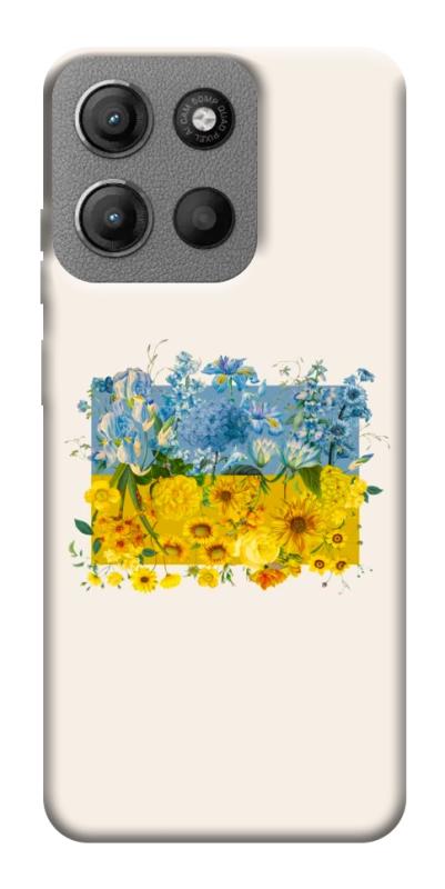 Чохол itsPrint Flower flag для Motorola Moto G15 4G, love ukraine, купити оптом з доставкою