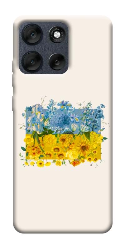 Чохол itsPrint Flower flag для Motorola Moto G56 5G, love ukraine, купити оптом з доставкою