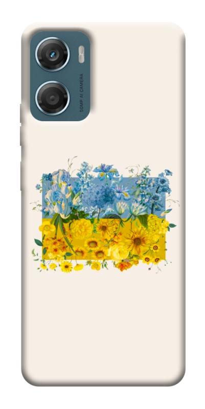 Чохол itsPrint Flower flag для Motorola Moto G06, love ukraine, купити оптом з доставкою