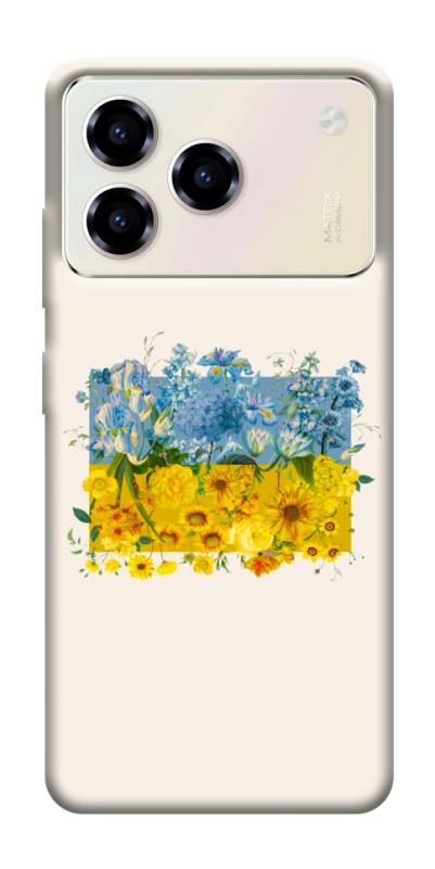Чохол itsPrint Flower flag для ZTE Blade A76, love ukraine, купити оптом з доставкою