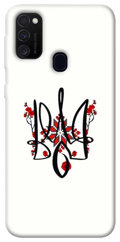 Чохол itsPrint Flower symbol для Samsung Galaxy M30s / M21, love ukraine, купити оптом з доставкою