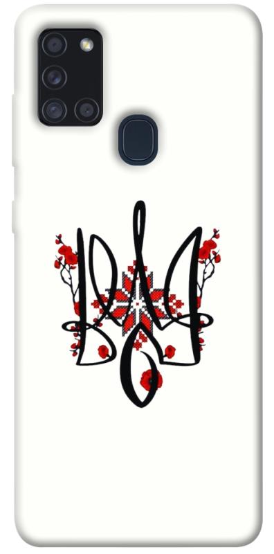 Чохол itsPrint Flower symbol для Samsung Galaxy A21s, love ukraine, купити оптом з доставкою