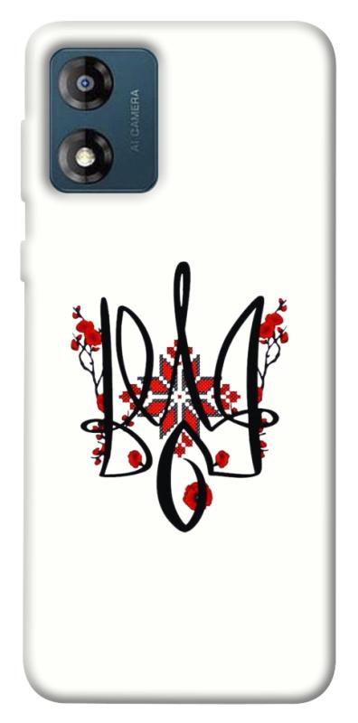 Чохол itsPrint Flower symbol для Motorola Moto E13, love ukraine, купити оптом з доставкою