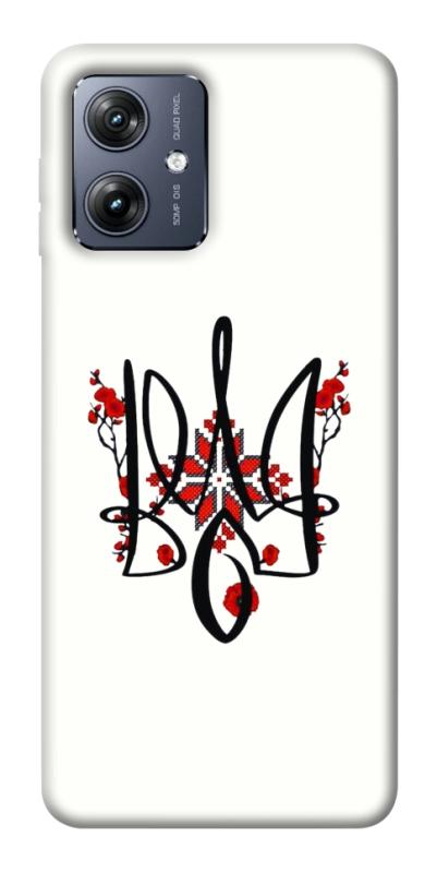 Чохол itsPrint Flower symbol для Motorola Moto G54, love ukraine, купити оптом з доставкою