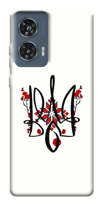 Чохол itsPrint Flower symbol для Motorola Edge 50 Fusion, love ukraine, купити оптом з доставкою