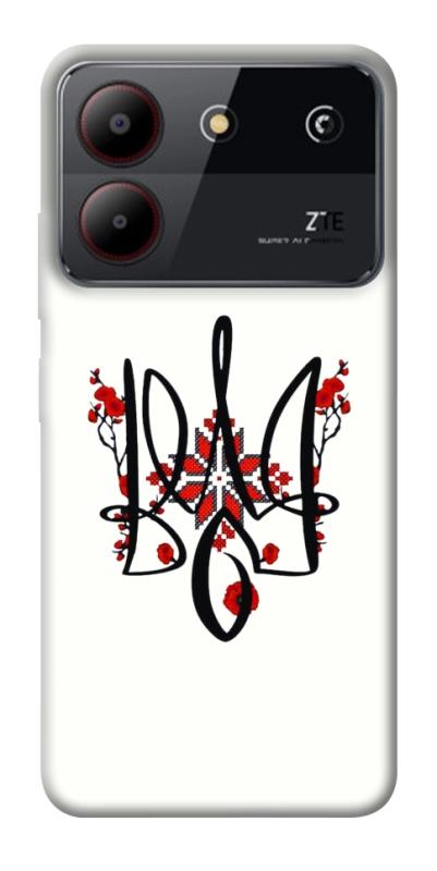 Чохол itsPrint Flower symbol для ZTE Blade A54 4G, love ukraine, купити оптом з доставкою