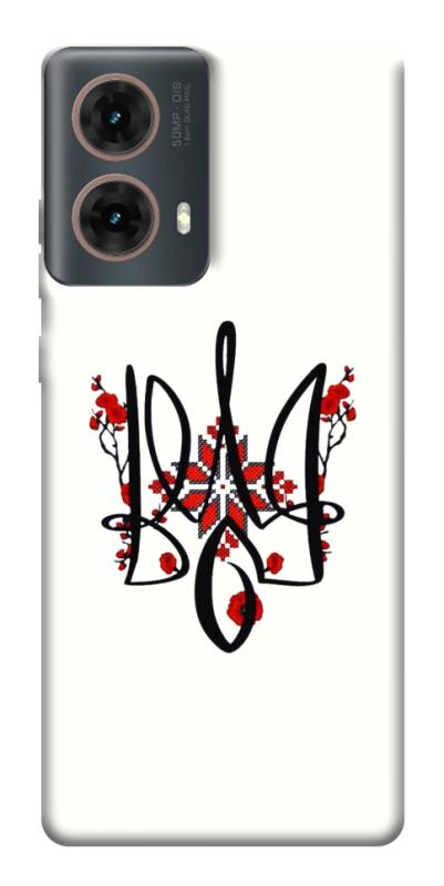 Чохол itsPrint Flower symbol для Motorola Moto G85, love ukraine, купити оптом з доставкою