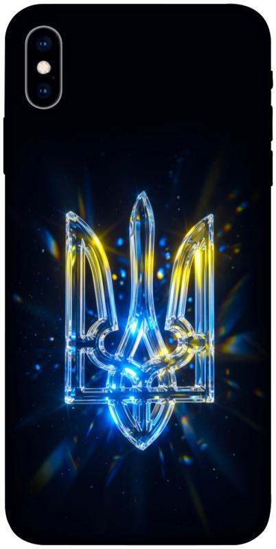 Чохол itsPrint Glass trident для Apple iPhone X (5.8"), love ukraine, купити оптом з доставкою