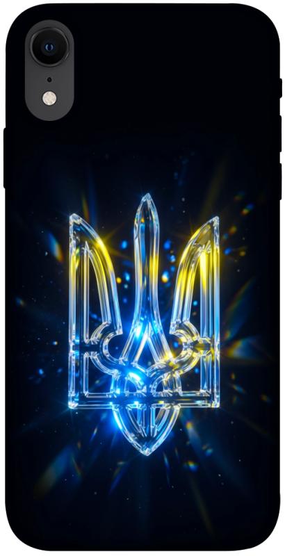 Чохол itsPrint Glass trident для Apple iPhone XR (6.1"), love ukraine, купити оптом з доставкою