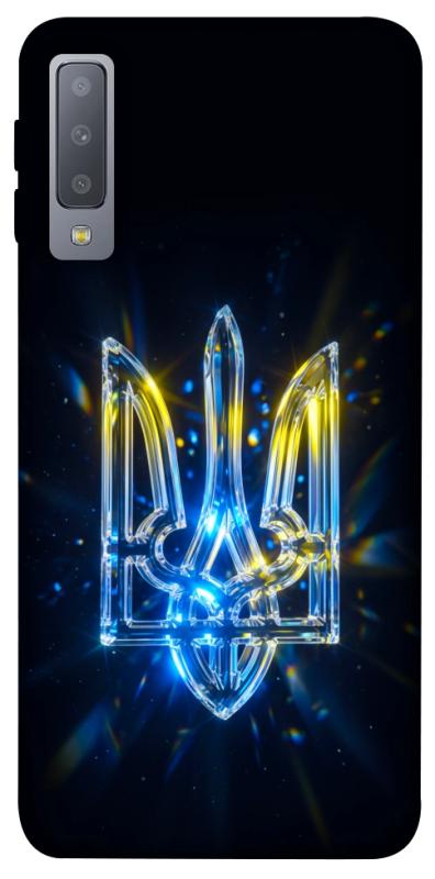 Чохол itsPrint Glass trident для Samsung A750 Galaxy A7 (2018), love ukraine, купити оптом з доставкою