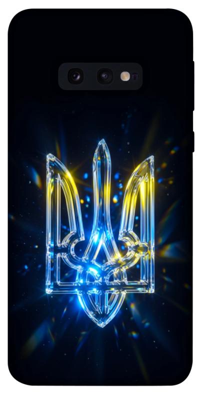 Чохол itsPrint Glass trident для Samsung Galaxy S10e, love ukraine, купити оптом з доставкою