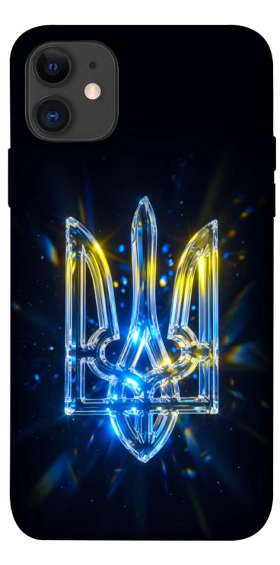 Чохол itsPrint Glass trident для Apple iPhone 11 (6.1"), love ukraine, купити оптом з доставкою