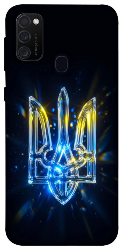 Чохол itsPrint Glass trident для Samsung Galaxy M30s / M21, love ukraine, купити оптом з доставкою