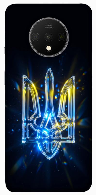 Чохол itsPrint Glass trident для OnePlus 7T, love ukraine, купити оптом з доставкою