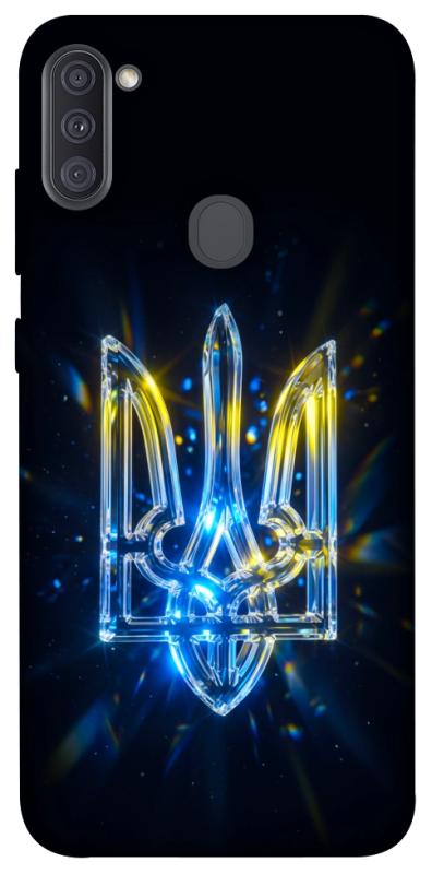 Чохол itsPrint Glass trident для Samsung Galaxy A11, love ukraine, купити оптом з доставкою