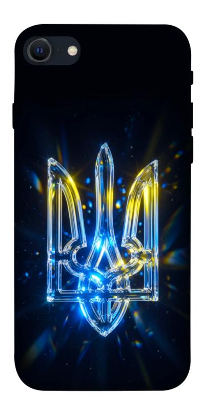 Чохол itsPrint Glass trident для Apple iPhone SE (2020), love ukraine, купити оптом з доставкою