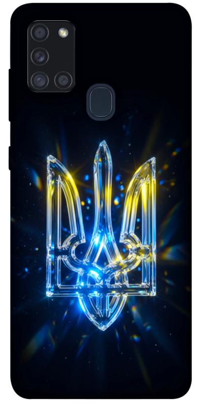 Чохол itsPrint Glass trident для Samsung Galaxy A21s, love ukraine, купити оптом з доставкою