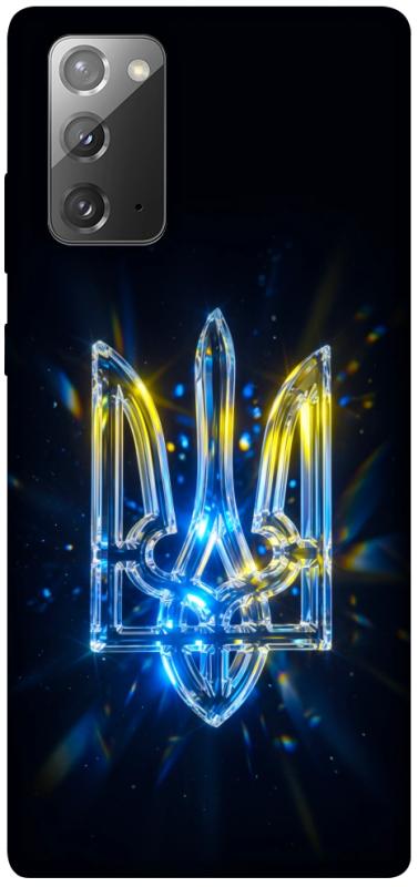 Чохол itsPrint Glass trident для Samsung Galaxy Note 20, love ukraine, купити оптом з доставкою