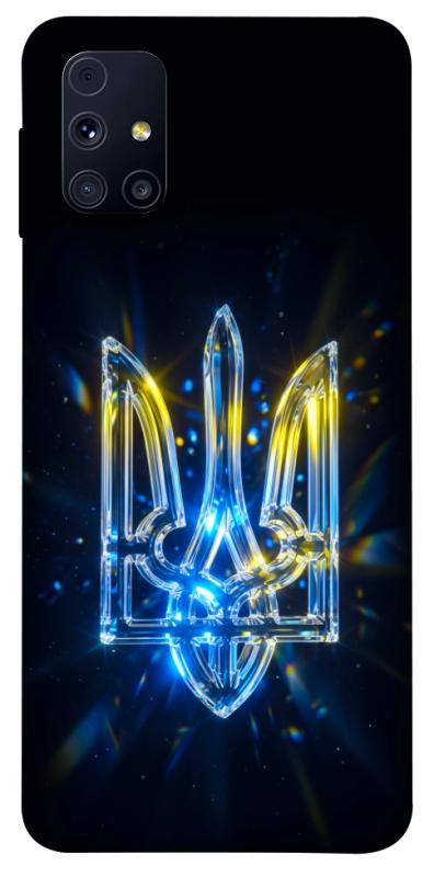 Чохол itsPrint Glass trident для Samsung Galaxy M31s, love ukraine, купити оптом з доставкою
