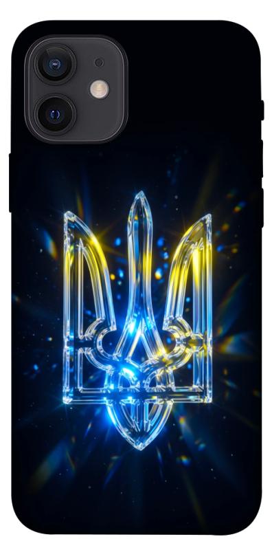 Чохол itsPrint Glass trident для Apple iPhone 12 Pro (6.1"), love ukraine, купити оптом з доставкою