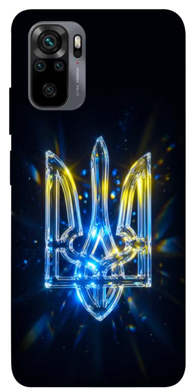 Чохол itsPrint Glass trident для Xiaomi Redmi Note 10 / Note 10s, love ukraine, купити оптом з доставкою