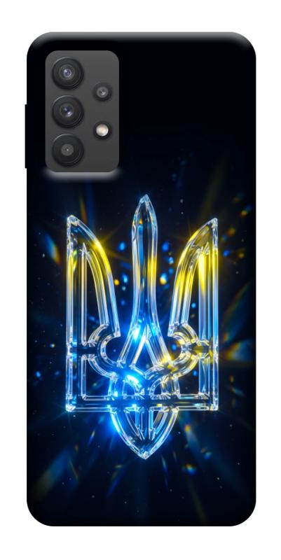 Чохол itsPrint Glass trident для Samsung Galaxy A32 (A326B) 5G, love ukraine, купити оптом з доставкою