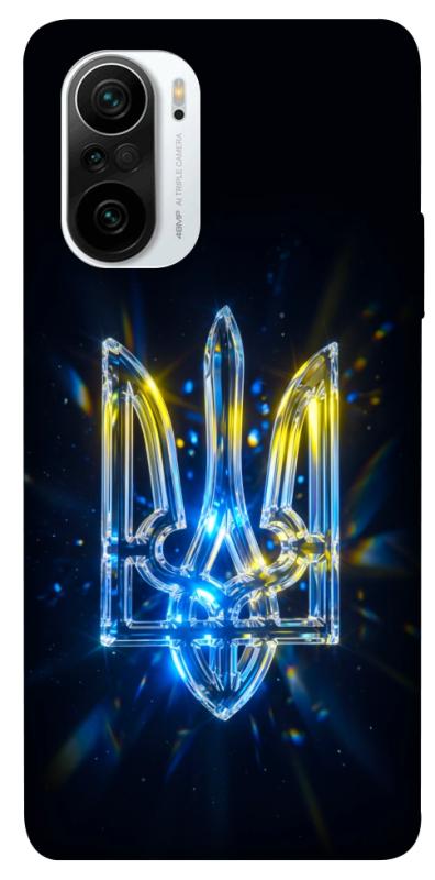 Чохол itsPrint Glass trident для Xiaomi Redmi K40 / K40 Pro / K40 Pro+ / Poco F3, love ukraine, купити оптом з доставкою
