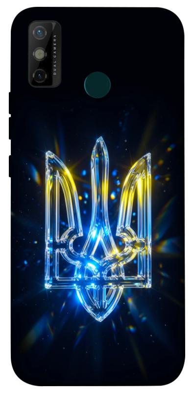 Чохол itsPrint Glass trident для TECNO Spark 6 Go, love ukraine, купити оптом з доставкою