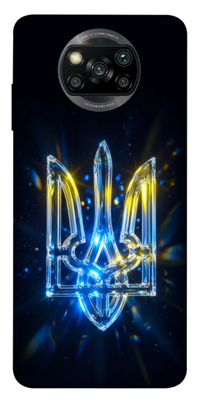 Чохол itsPrint Glass trident для Xiaomi Poco X3 NFC / Poco X3 Pro, love ukraine, купити оптом з доставкою