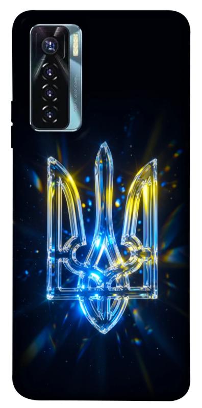 Чохол itsPrint Glass trident для TECNO Camon 17 Pro, love ukraine, купити оптом з доставкою