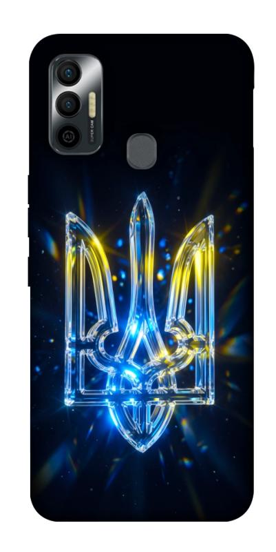 Чохол itsPrint Glass trident для TECNO Spark 7, love ukraine, купити оптом з доставкою