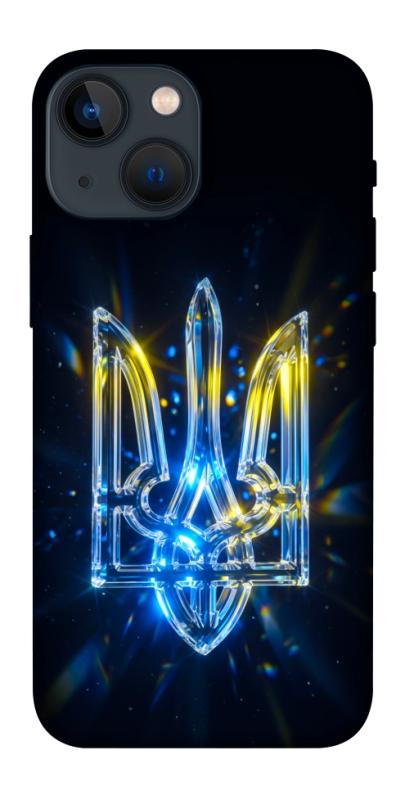 Чохол itsPrint Glass trident для Apple iPhone 13 mini (5.4"), love ukraine, купити оптом з доставкою
