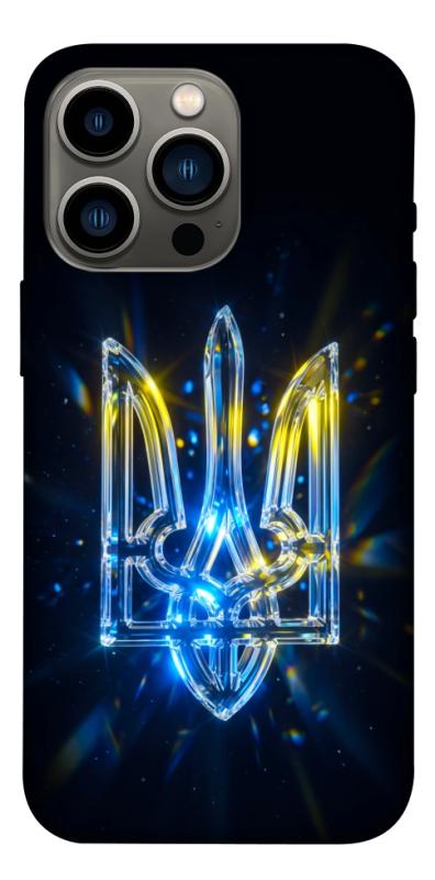 Чохол itsPrint Glass trident для Apple iPhone 13 Pro (6.1"), love ukraine, купити оптом з доставкою
