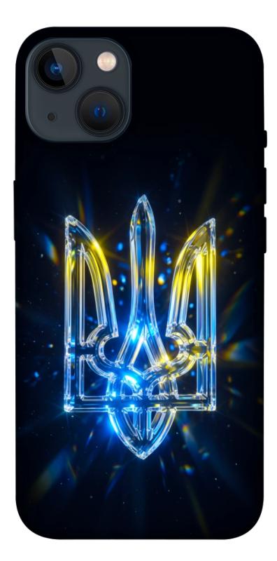 Чохол itsPrint Glass trident для Apple iPhone 13 (6.1"), love ukraine, купити оптом з доставкою