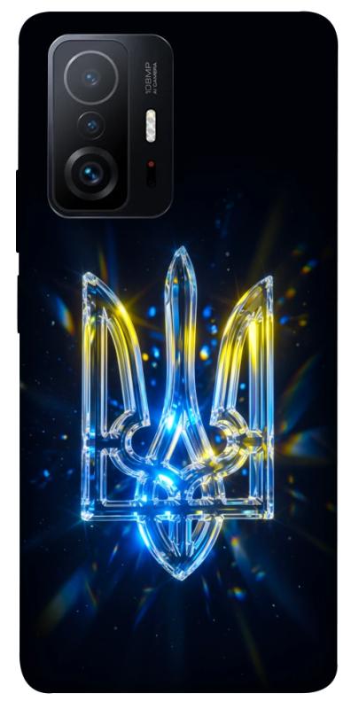 Чохол itsPrint Glass trident для Xiaomi 11T / 11T Pro, love ukraine, купити оптом з доставкою