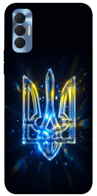Чохол itsPrint Glass trident для TECNO Spark 8P, love ukraine, купити оптом з доставкою