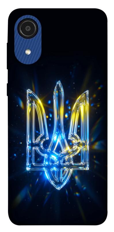 Чохол itsPrint Glass trident для Samsung Galaxy A03 Core, love ukraine, купити оптом з доставкою
