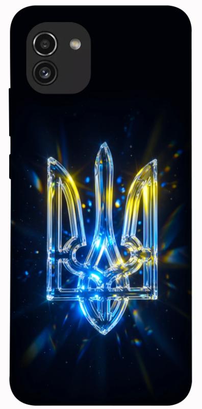 Чохол itsPrint Glass trident для Samsung Galaxy A03, love ukraine, купити оптом з доставкою