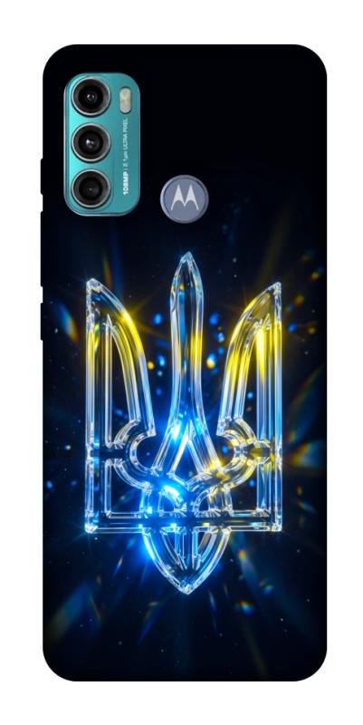 Чохол itsPrint Glass trident для Motorola Moto G60, love ukraine, купити оптом з доставкою