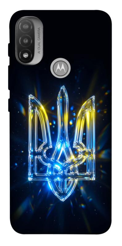 Чохол itsPrint Glass trident для Motorola Moto E20, love ukraine, купити оптом з доставкою